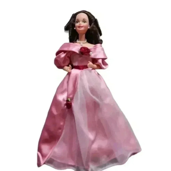 Mattel Sweet Valentine Barbie 1995 Vintage Special Edition Pink Gown Collectible - Picture 1 of 8